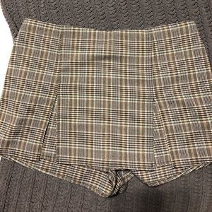 Plaid skort